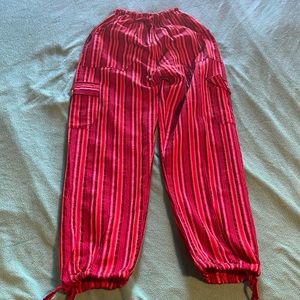 Hemp style fabric pants